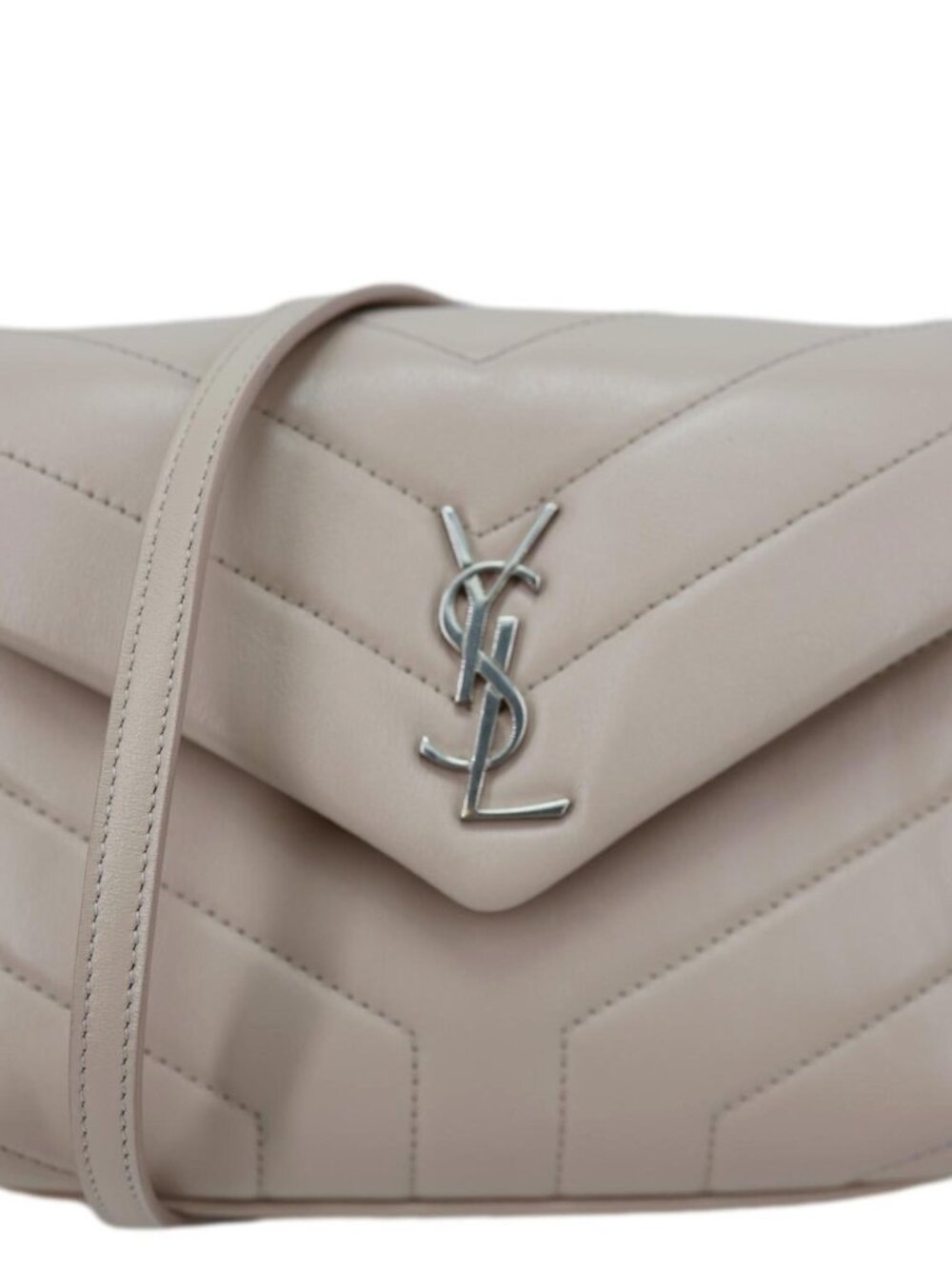 Yves Saint Laurent  Loulou Toy Quilted Leather Crossbody Bag Pink